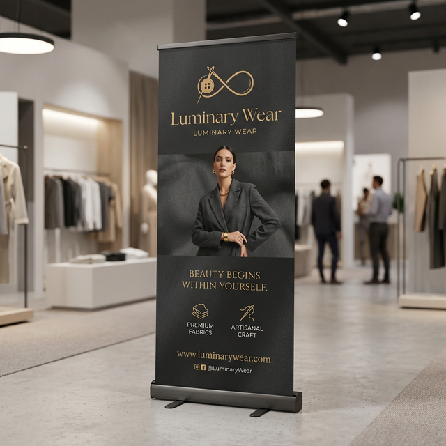 Luminary Wear Roll-Up Banner
